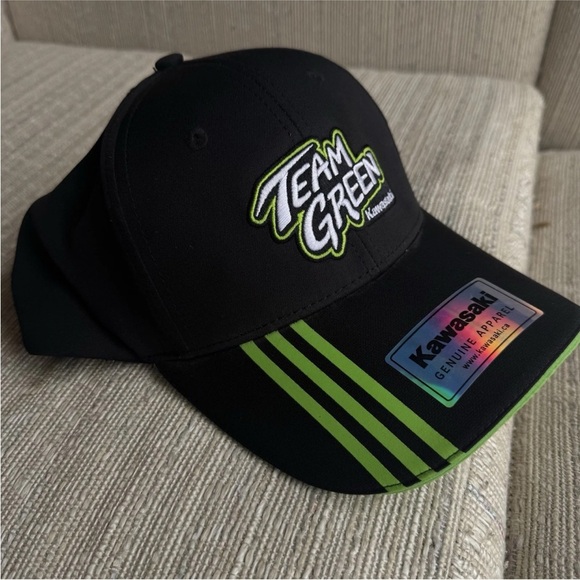 KAWASAKI TEAM GREEN SNAPBACK BALL CAP NWT UNISEX OFFICIAL MERCHANDISE - Picture 5 of 7